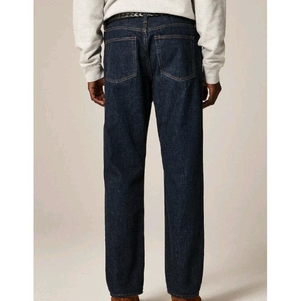 J.Crew Japanese Selvedge Classic Straight Leg Denim Jean 33x30 Nihon Menpu Mill - Picture 2 of 10